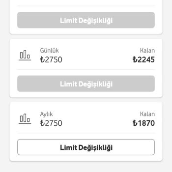 Vodafone Faturaya Ek Alışveriş Mobil Ödeme Limit Hatası