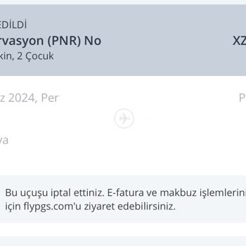 Pegasus Para İadesi Gerçekleşmedi