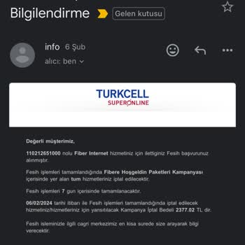 Superonline Haksiz Cayma Bedeli