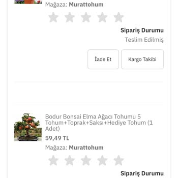PttAVM Eksik Tohum Gönderildi