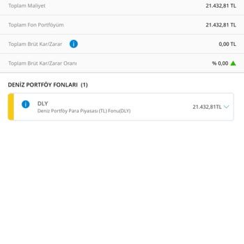 Denizbank Bilincim Dışında Fon Alımı
