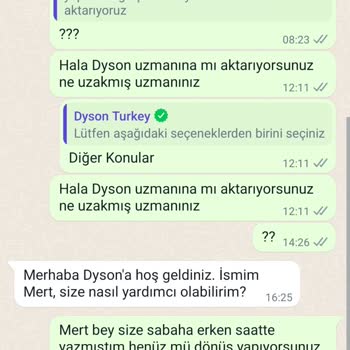 Dyson İlgisiz, Duyarsız Ve Teknik Hatalarla Dolu, Hizmet Kalitesi 0