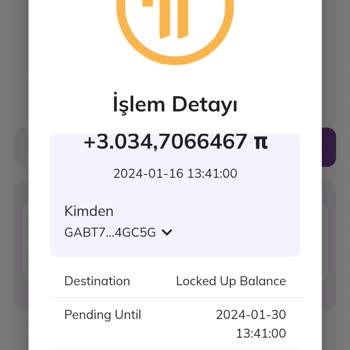 Pi Network Yanlışlıkla Kilitlenen Pi. Lere Bir Çözüm Bekliyorum. Teşekkürler