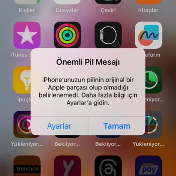 Vodafone İPhone 11 Bilinmeyen Parça Uyarısı
