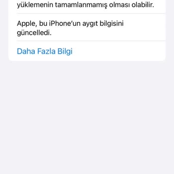 Vodafone İPhone 11 Bilinmeyen Parça Uyarısı