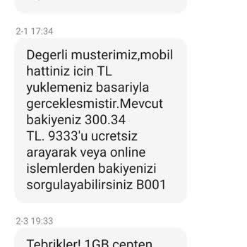 Bimcell Hattıma 300₺ Yükledim Ama Para Yok