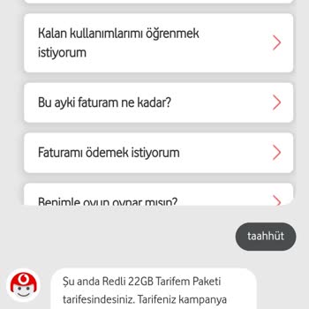 Vodafone Tarife Ücreti Belirsizliği