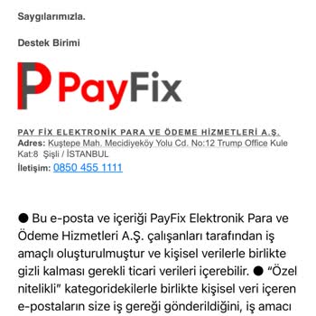 Payfix Destek Ekibi Zorlukları