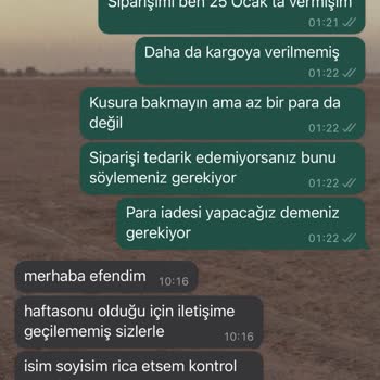 Qafiye Prive Siparişim Bana Ulaşmadı Para İadesi Yapmıyorlar