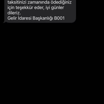 Taşıtım Olmadığı Halde Gelir İdaresi B. Bu Şekilde Mesaj Aldım