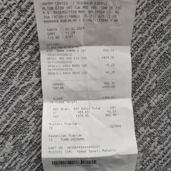Yemeksepeti Eksik Sipariş Yanlış Fatura