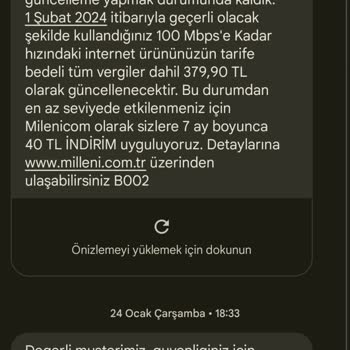 Millenicom Aktivasyon Ücreti Ve Kullanım Ücreti