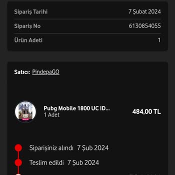 PindepaGO Vodafone Mağazasında UC Yükleme Sorunu