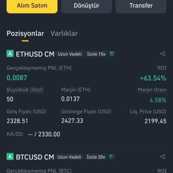 Binance Yanlış Pnl İle Karımı Alamamam