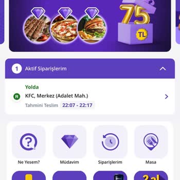 Getir Denizli KFC Bereketler Şube Ayıbı