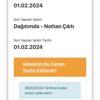 AGT Kurye (aynigunteslim.com) 1 Aydır Gelmeyen Kartım
