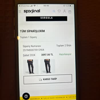 Sporjinal @spororjinal Eksik Ürün Gönderme!