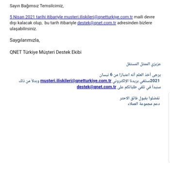 Qnet Üyelik İptali Ve Bilgi Talebi