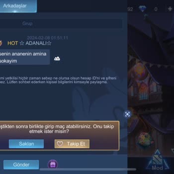 Mobile Legends Özelden Ağır Küfür