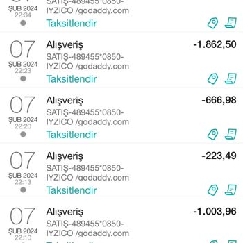 Iyzico/Godaddy Hesabımdan İzinsiz Para Çekti😡
