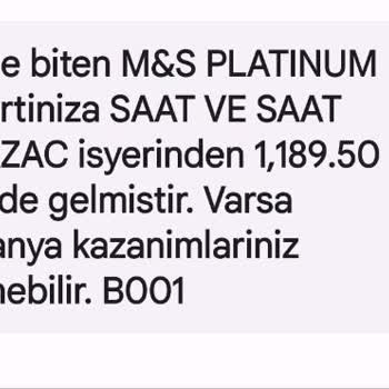 Saat & Saat Eksik İade Yapıldı