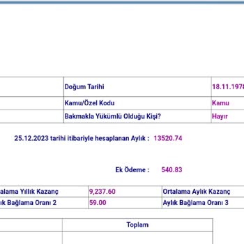 SGK Maaş Hesabı Hesabı Az Gösteriyor