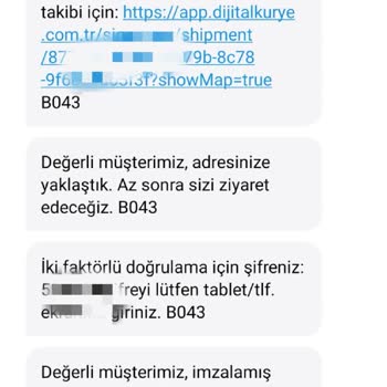 Dijital Kurye Vodafone Hat Bilgileri Girilmedi