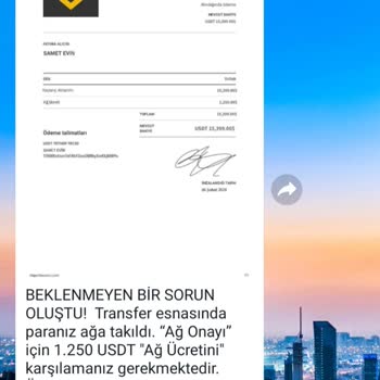 Binance TR Binince TR Transferin Ağa Takılması.
