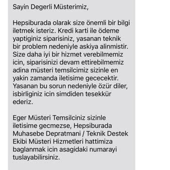 Hepsiburada Müşteri Hizmetleri Ve Teslimat Gecikmesi Sorunu