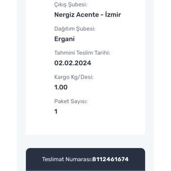 Sürat Kargo Ürünümü Gönderir Misiniz!