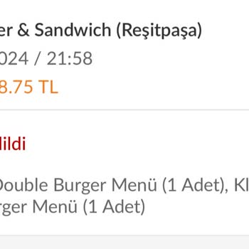 Trendyol Hızlı Market Trendyolgo Siparişlerini Adrese Gelmeden İptal Eden Deep Burger!