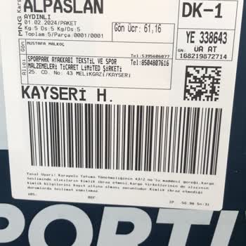 Sporpark Yanlış Gelen Kargoyu İade Etmiyor.