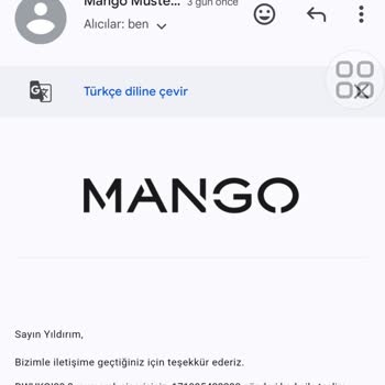 Mango Siparişimi Teslim Etmiyor
