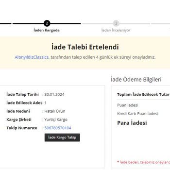 N11 Altınyıldız Marka Satıcı 20 Gündür Ücret İadesi Yapmıyor