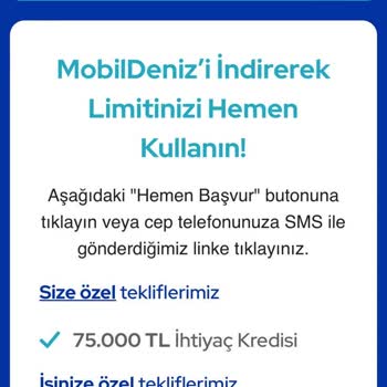 Denizbank Süper Limit İşlemi Laf Olsun Diye Mi Var