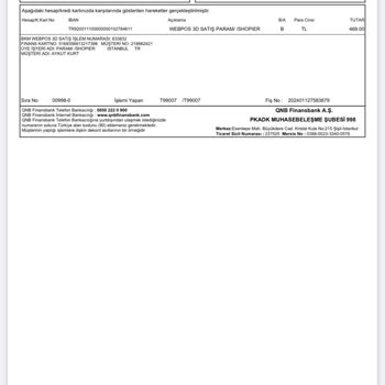 QNB Finansbank Hesabımdan İzinsiz Webpos 3D Satış Kesintileri
