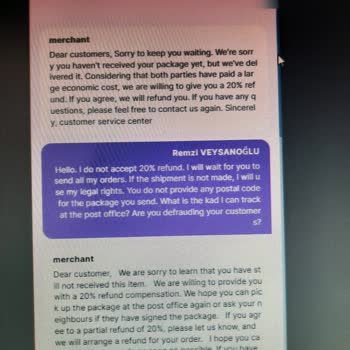 Tommy Hilfiger Online Order Delivery and Refund Issue