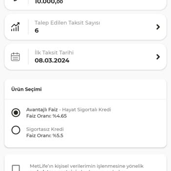 On Bank Kredi Sistemi