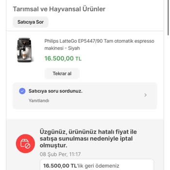 Hepsiburada Keyfi Sipariş İptali