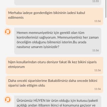Trendyolmilla Bikini İadesi Kabul Etmiyor