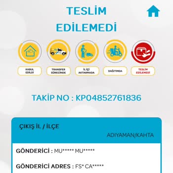 PTT Kargo Geri Gitmiş Haberim Yokken