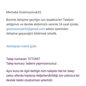 Vivense İptal Ettiğim Ürünün Parasını Vermiyor