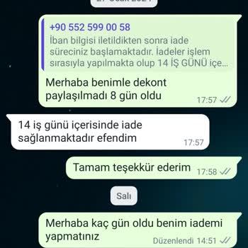 Caddstore Para İademi Yapmadı