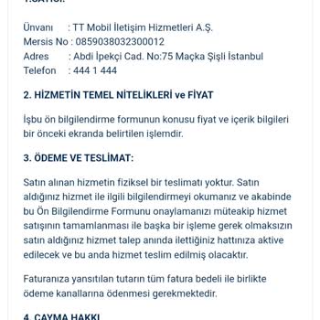 Türk Telekom Yanıltıcı Bilgi Verildi Ve İade Yapılmıyor!