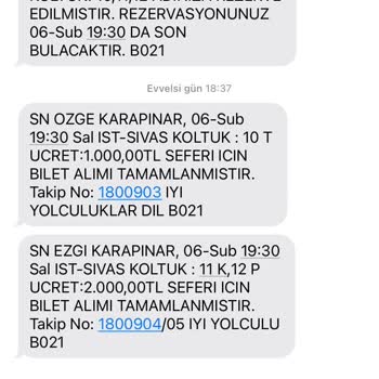 Yeni Sivas Tur Firmasının Bilet İptaline Para İadesi Yapmaması