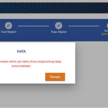 Webtapu Değerleme Raporu Sistem Hatası