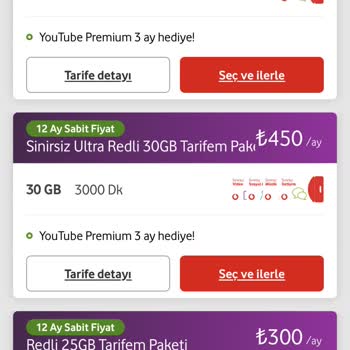 Vodafone Yüksek Fiyat Artışı