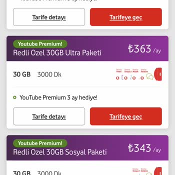 Vodafone Yüksek Fiyat Artışı