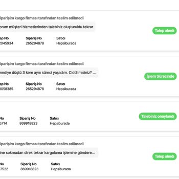 Hepsiburada Ürünün Hiçbir Şekilde Teslim Edilememesi
