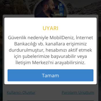 Denizbank Hesap Erişim Sorunu